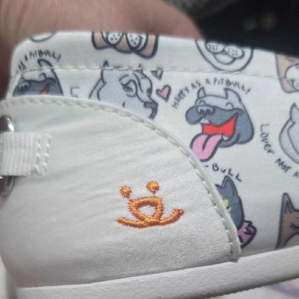 BOBS from Skechers White and Orange Slip-Ons - Picture 10 of 16